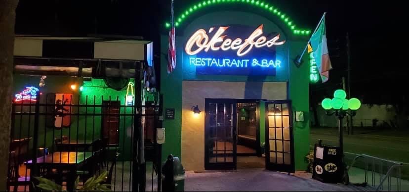 Visit O'Keefe's  Clearwater's Irish Restaurant and Pub